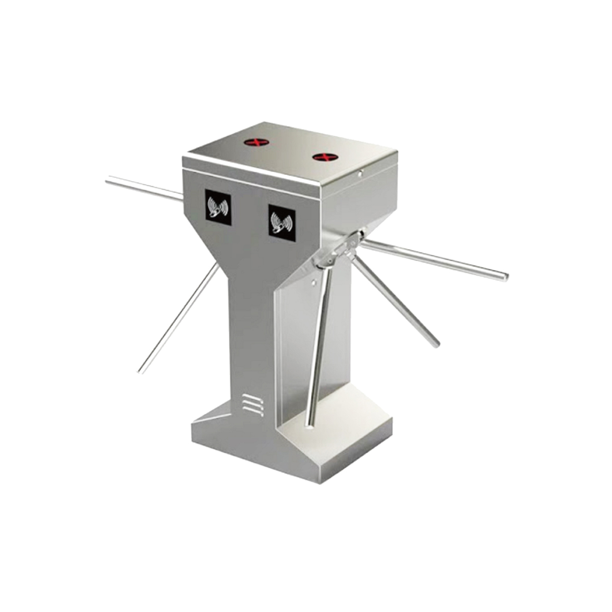 LD-T303 Dual Lane Waist Height Tripod Turnstile