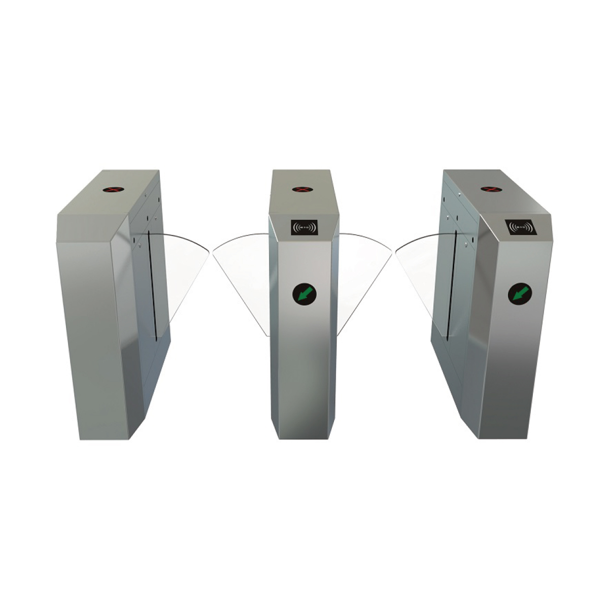 LD-Y602 Retractable Flap Barrier Gate Turnstile
